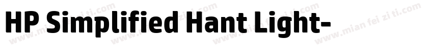 HP Simplified Hant Light字体转换